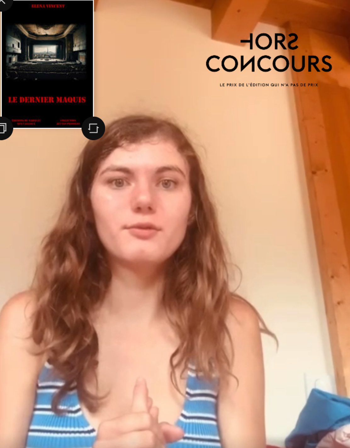 Première sélection 2025 du Prix Hors Concours Bonjour Elena Vincent , Comment habitez-vous vous personnages ?