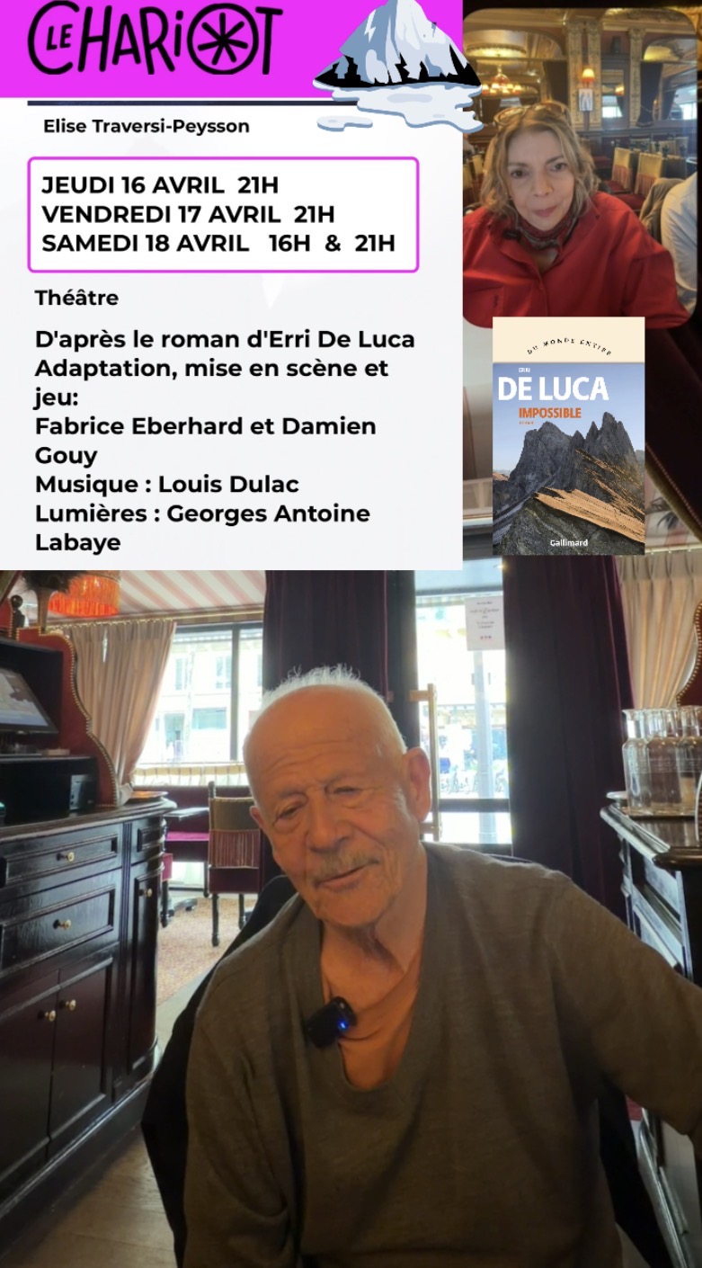 Impossible – d’après le roman d’Erri De Luca – Théâtre du Chariot